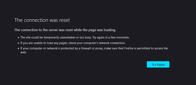 error page