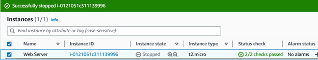 stopped instance